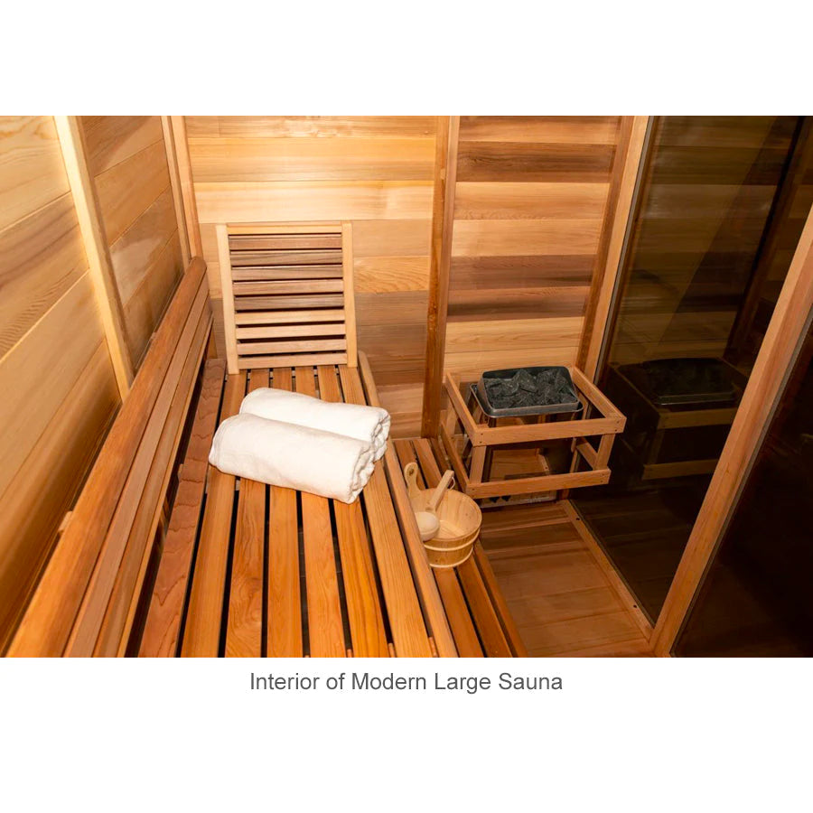 Modern Box Large Outdoor Sauna