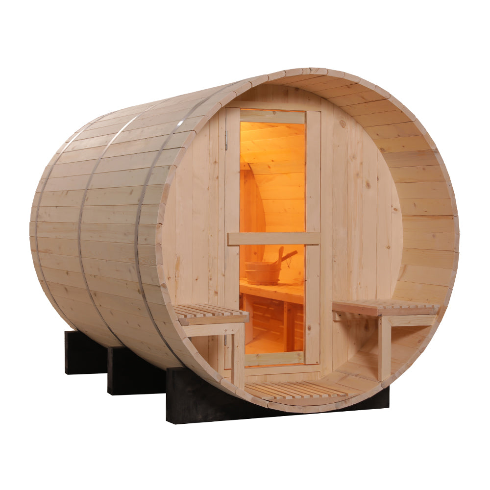 Canadian Wood Outdoor Barrel Sauna Room