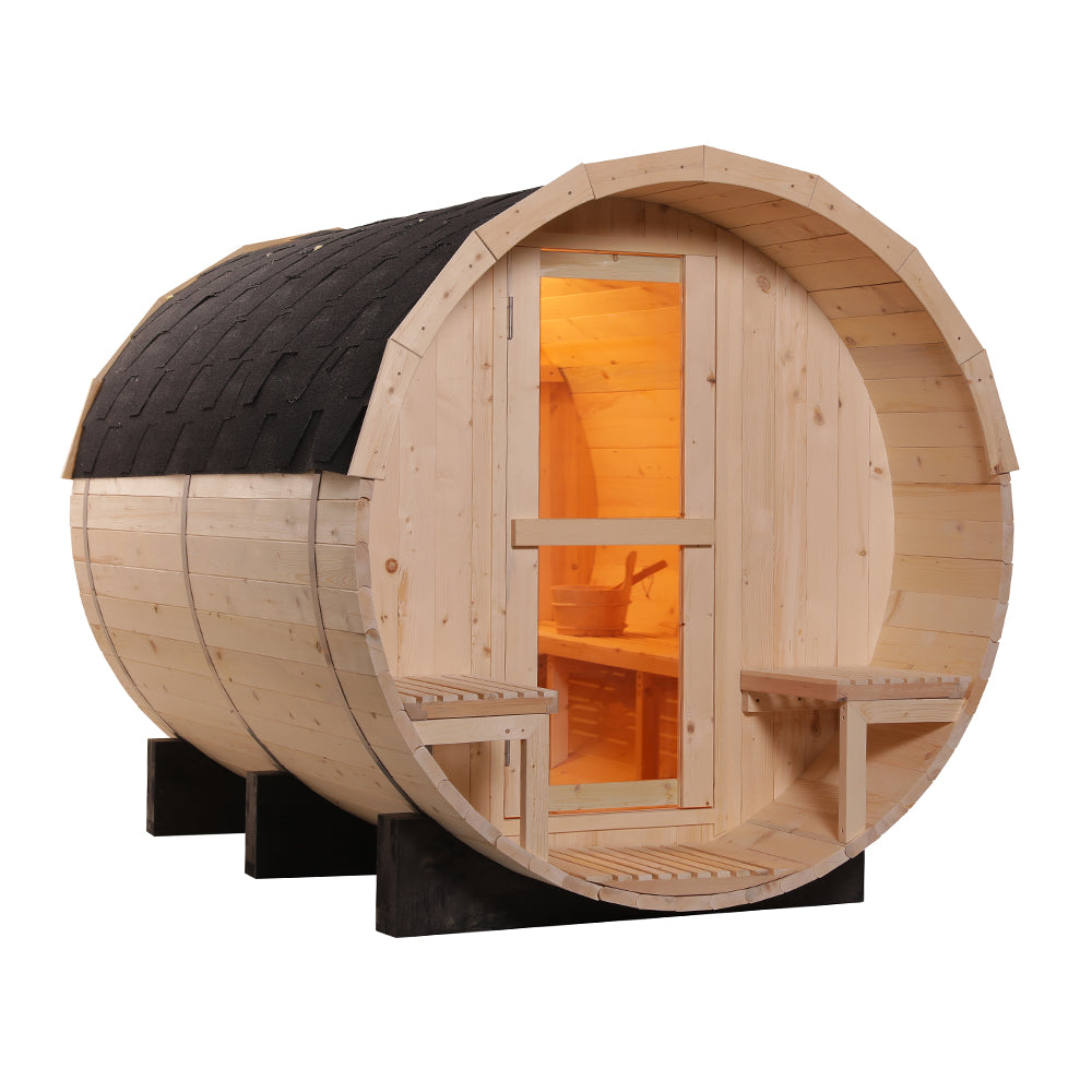 Canadian Wood Outdoor Barrel Sauna Room