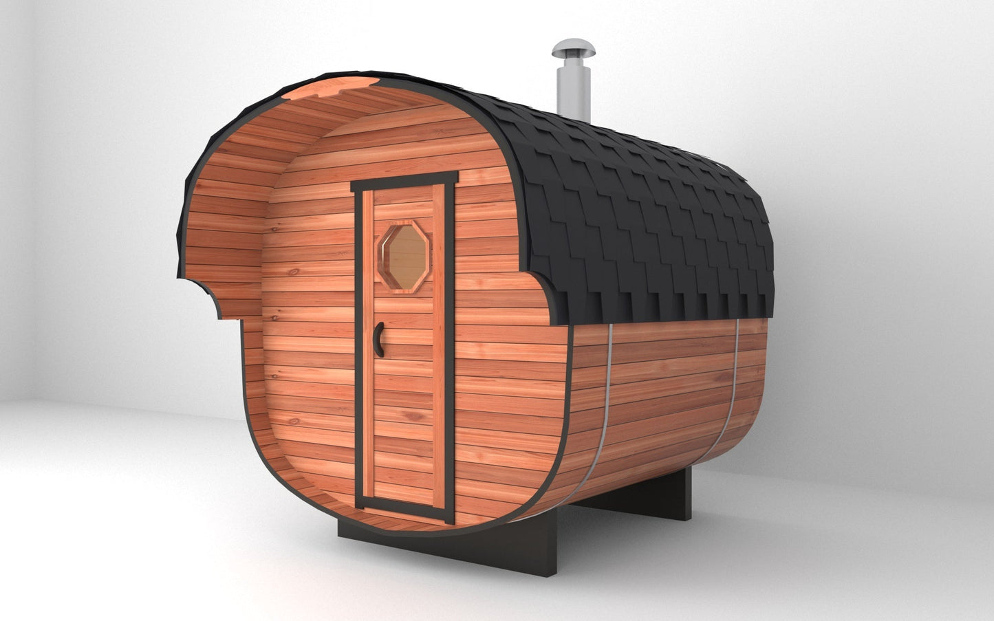 Economy Outdoor Barrel Sauna(2-6 people)