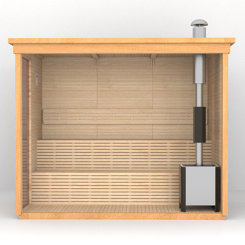Modern Box Large Outdoor Sauna
