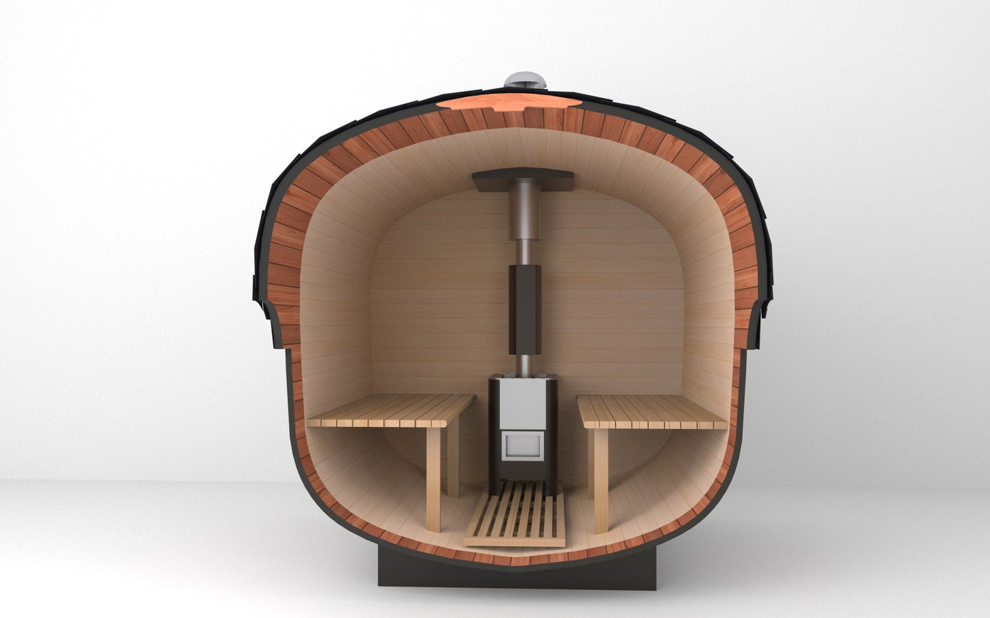 Economy Outdoor Barrel Sauna(2-6 people)