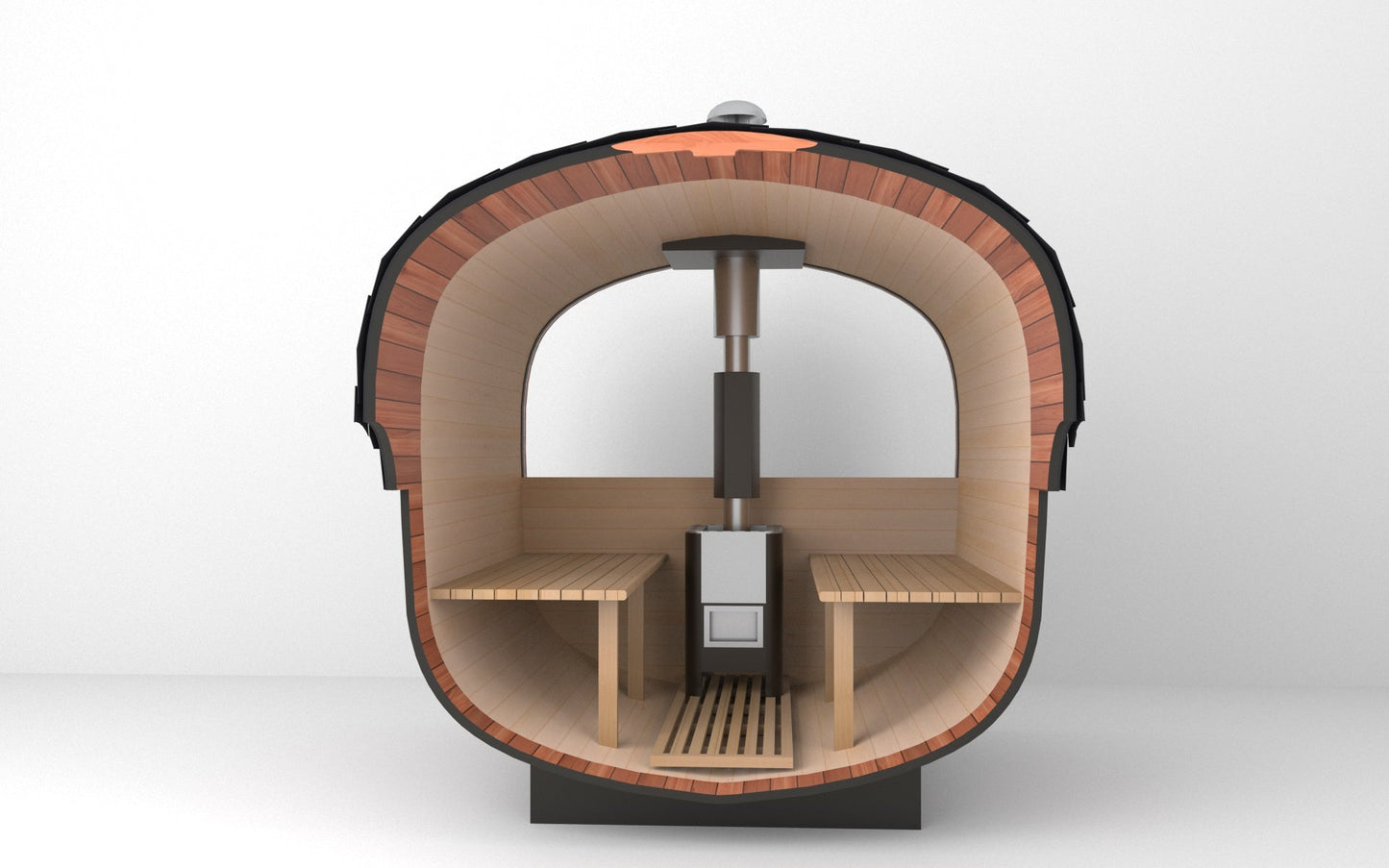 Economy Outdoor Barrel Sauna(2-6 people)
