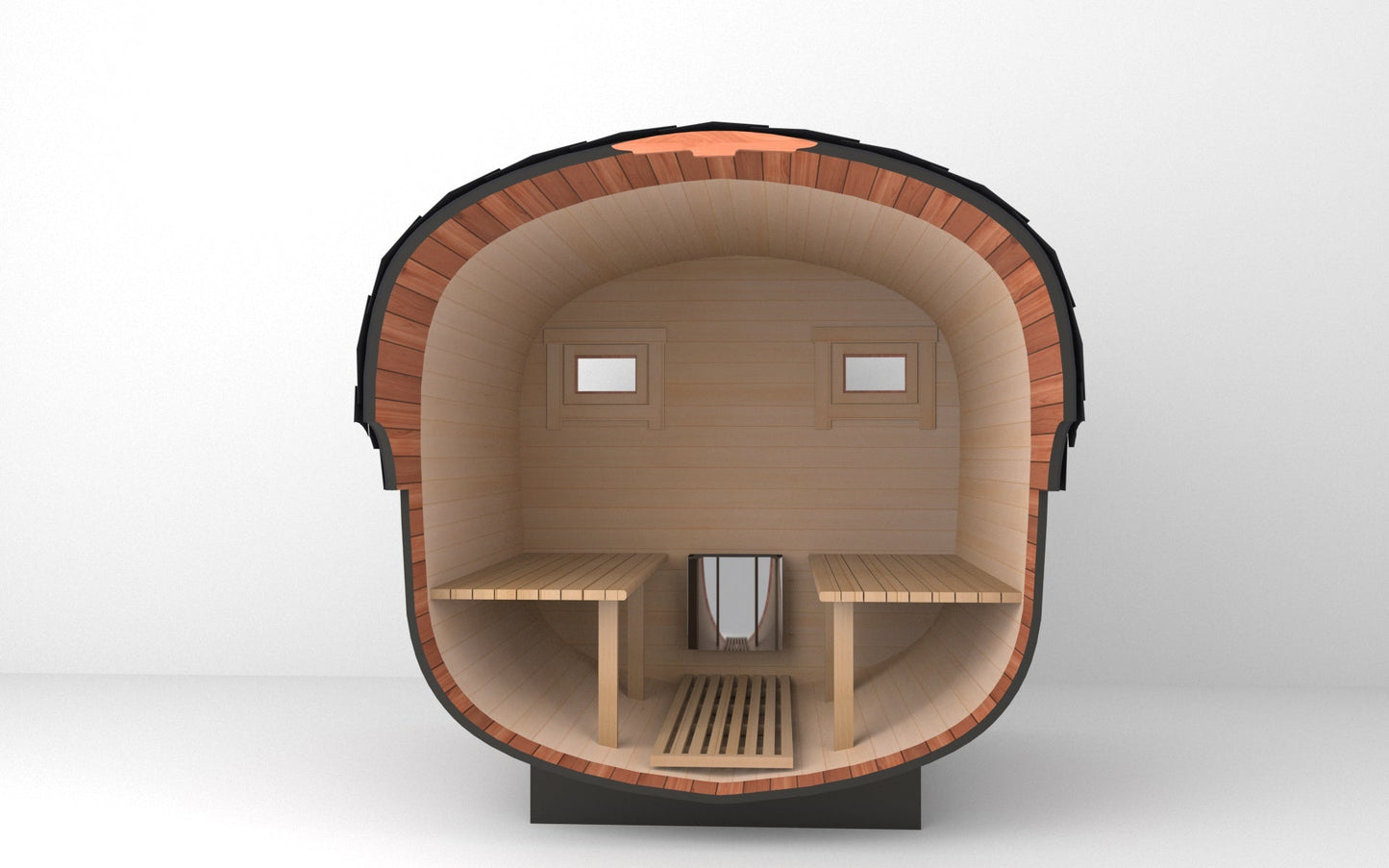 Economy Outdoor Barrel Sauna(2-6 people)