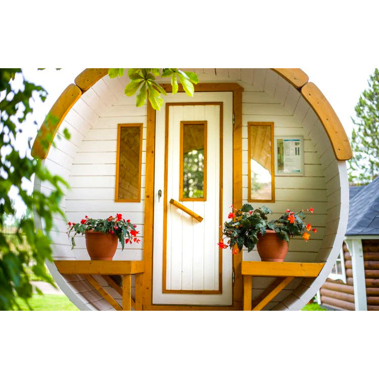 Hemlock Wood Garden Barrel Sauna