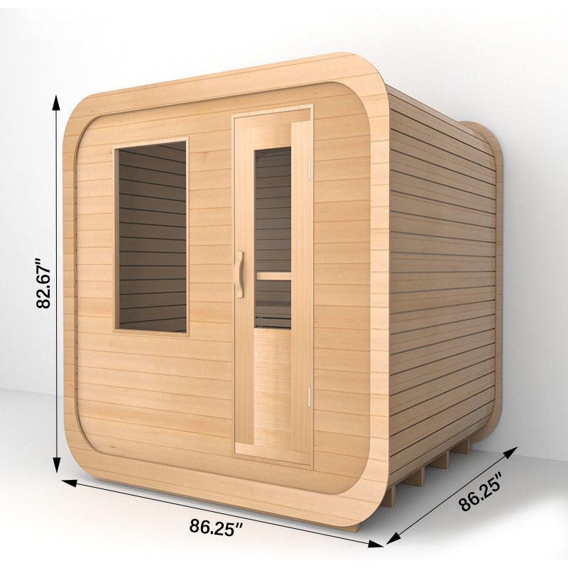 Traditional Outdoor Square Sauna