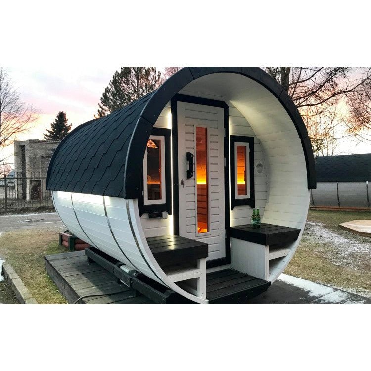 Hemlock Wood Garden Barrel Sauna