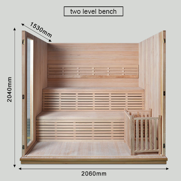 Finland Traditional Home Wooden Sauna