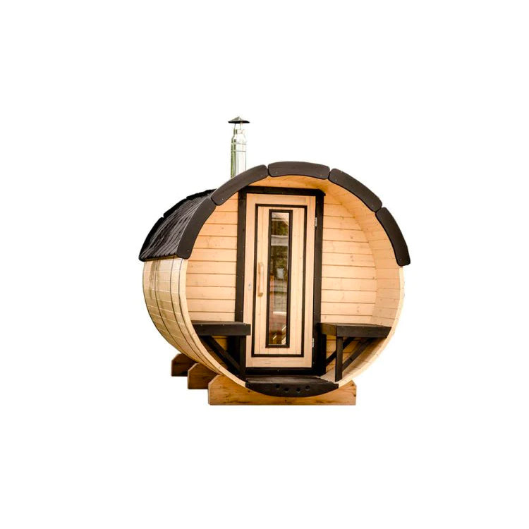 Hemlock Wood Garden Barrel Sauna