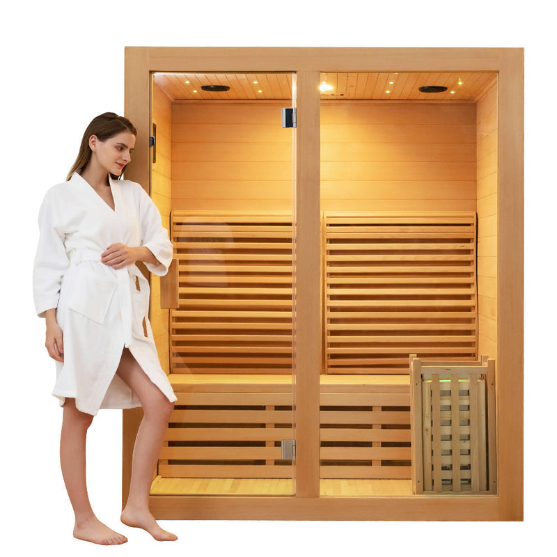 Canadian Hemlock Ozone Saunas And Steam Room For SPA Center