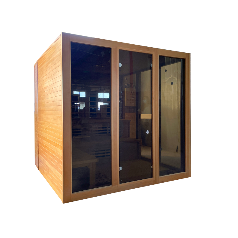 Solid Wooden Infrared Spa Sauna Steam Room 6KW For 5 Person(Indoor)