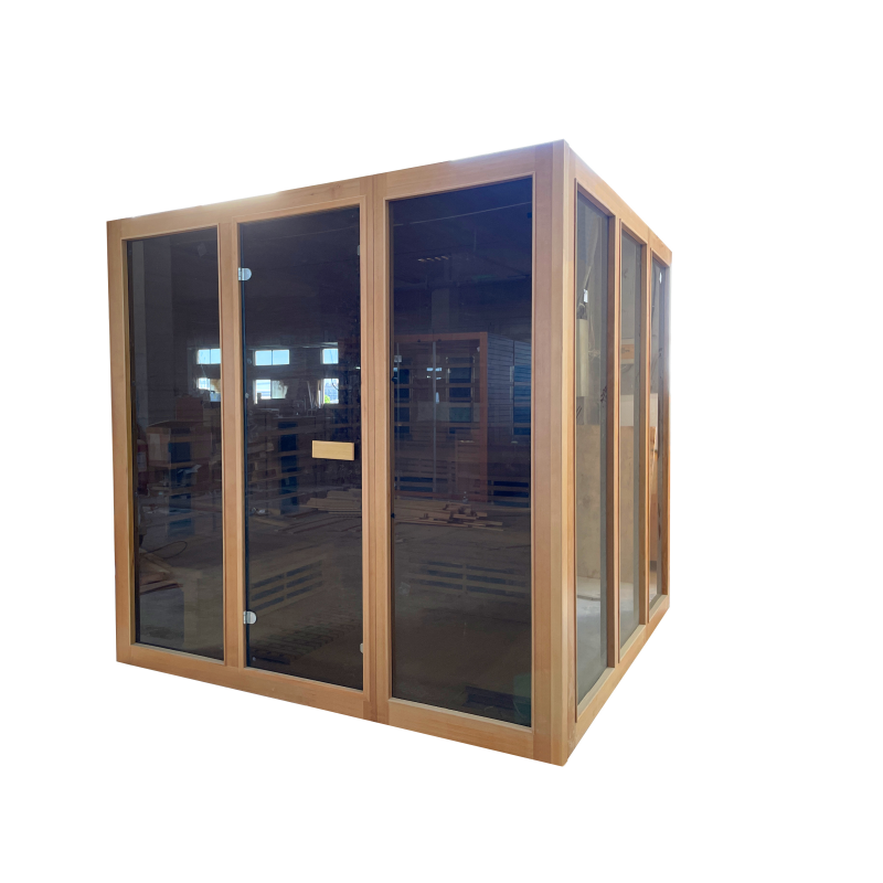 Solid Wooden Infrared Spa Sauna Steam Room 6KW For 5 Person(Indoor)