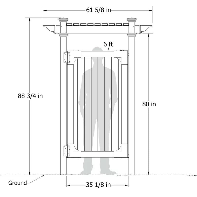 Hampton Vinyl Enclosure Outdoor Shower