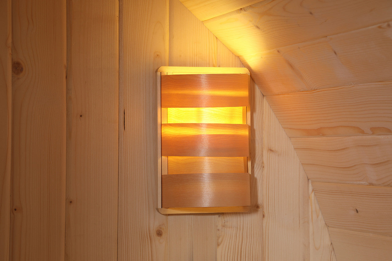 Aleko Canadian Hemlock Indoor Wet Dry Sauna with LED Lights - 6 kW UL Certified Heater - 6 Person