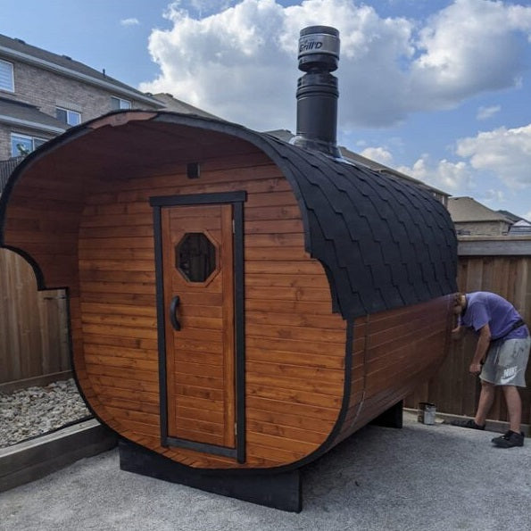 Economy Outdoor Barrel Sauna(2-6 people)