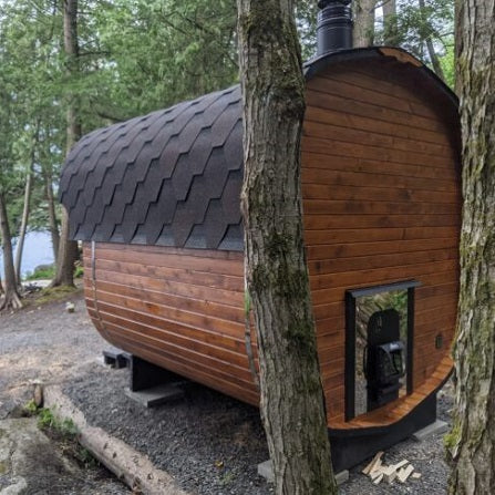 Economy Outdoor Barrel Sauna(2-6 people)