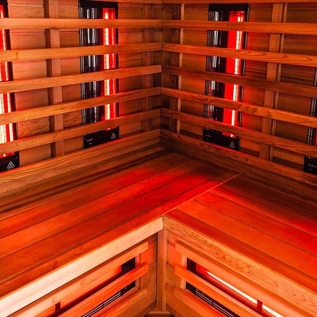 Solid Wooden Infrared Spa Sauna Steam Room 6KW For 5 Person(Indoor)