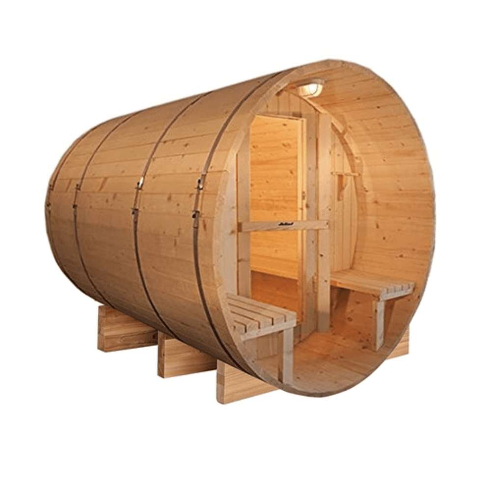 Aleko Barrel Indoor and Outdoor 5 Person Traditional Sauna 4.5KW