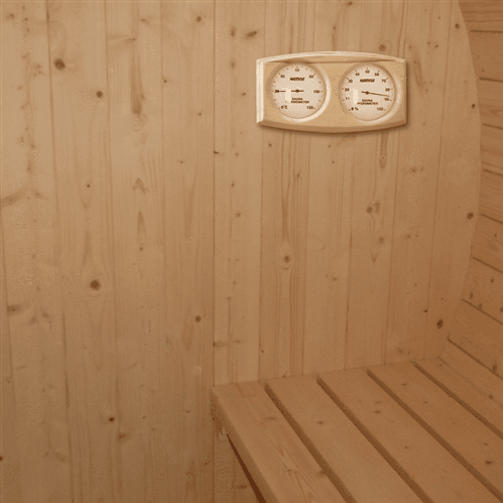 Aleko Barrel Indoor and Outdoor 5 Person Traditional Sauna 4.5KW