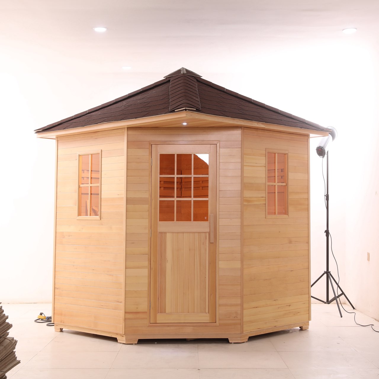 Outdoor Wood Steam Sauna(5-6 Person)