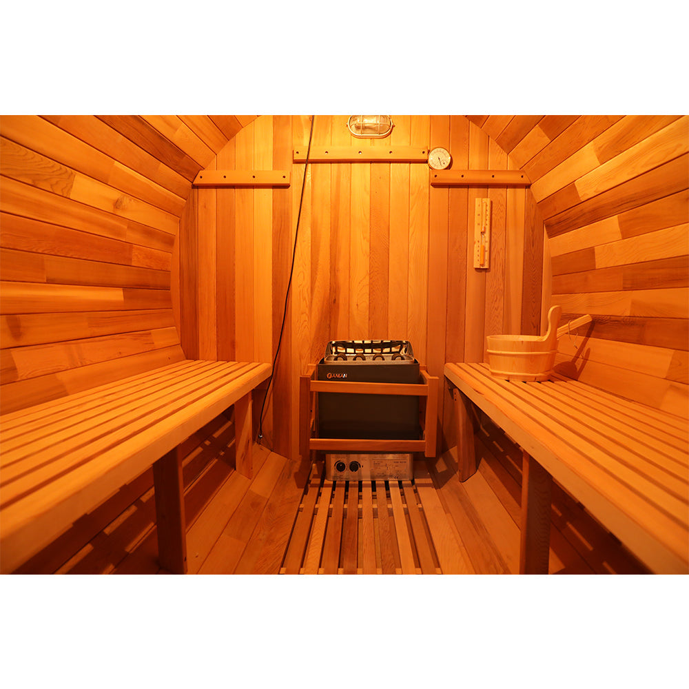 Canadian Wood Outdoor Barrel Sauna Room