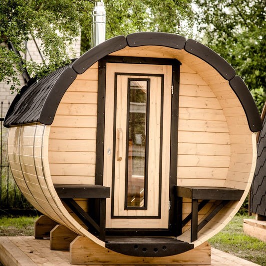 Hemlock Wood Garden Barrel Sauna