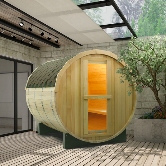 Canadian Wood Outdoor Barrel Sauna Room