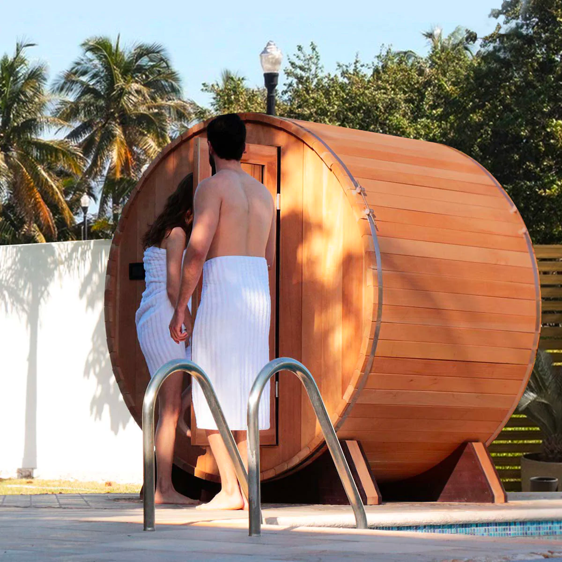 Outdoor Barrel Sauna Kit Basic Style