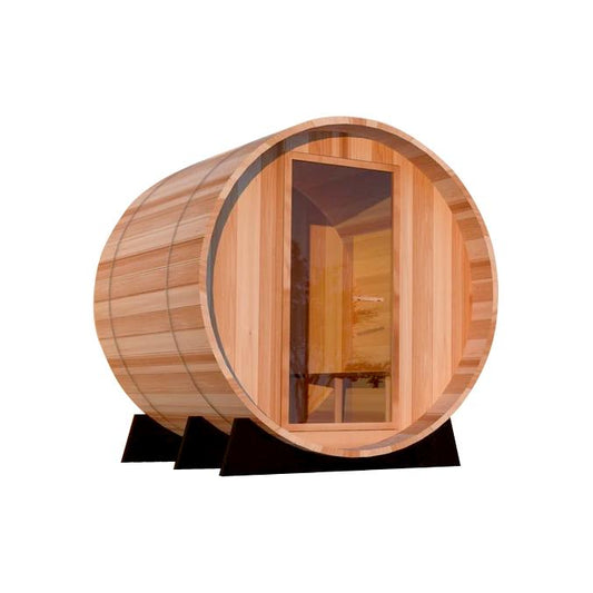 Spanish Cedar Outdoor Wood Barrel Sauna