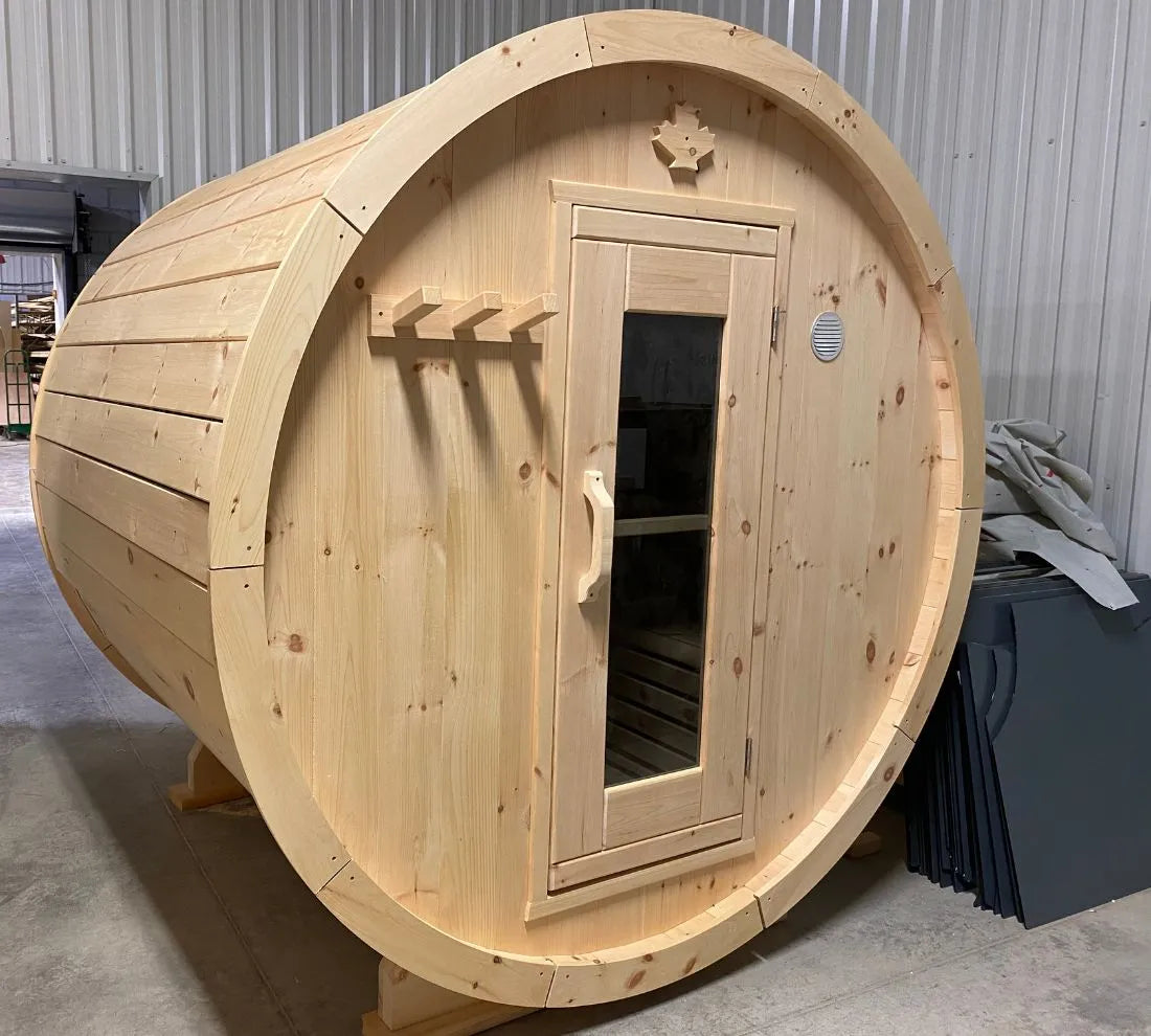 True North 4-6 Person 8' Long Barrel Sauna